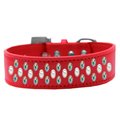Unconditional Love Sprinkles Pearl & AB Crystals Dog CollarRed Size 12 UN797390